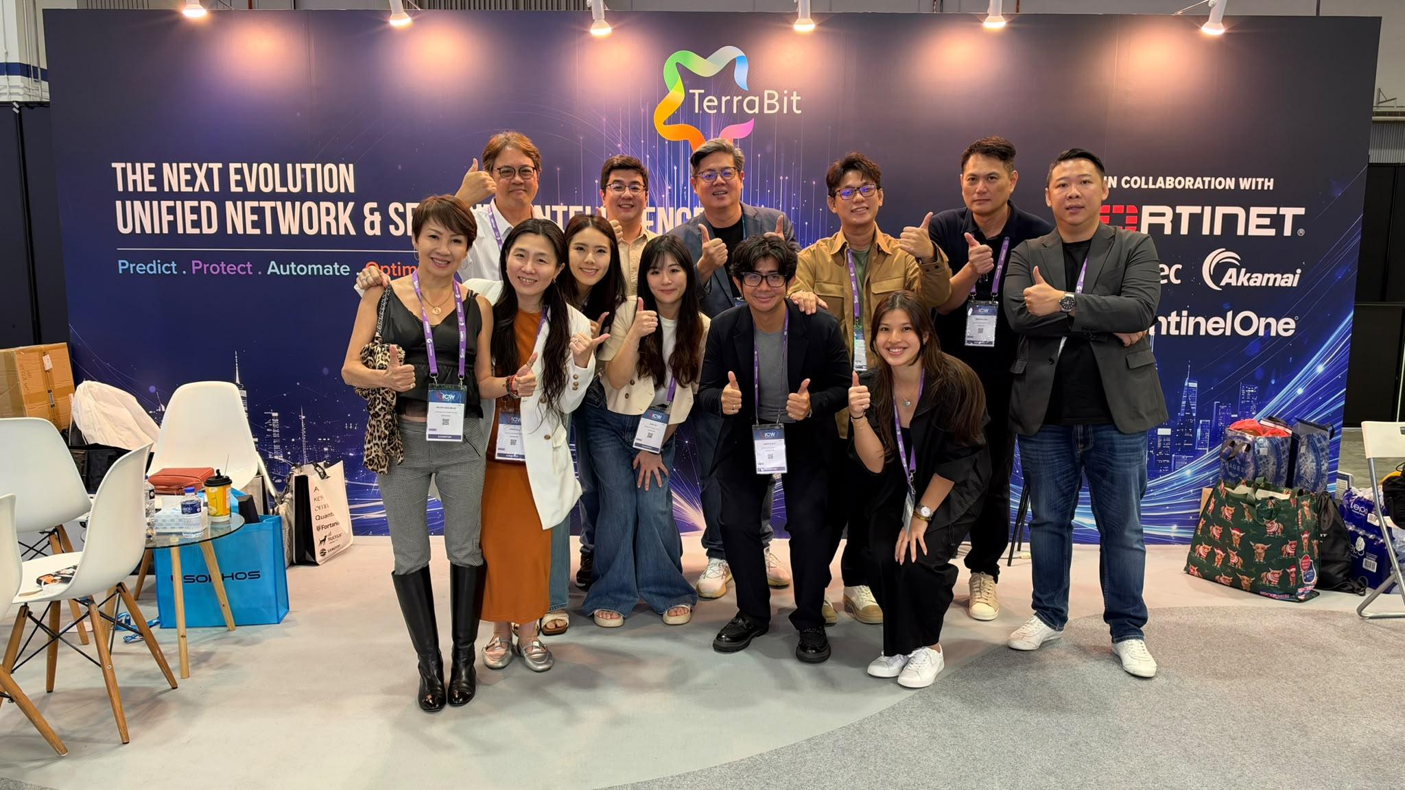 Terrabit Networks team and guests at the GovWare 2026 booth