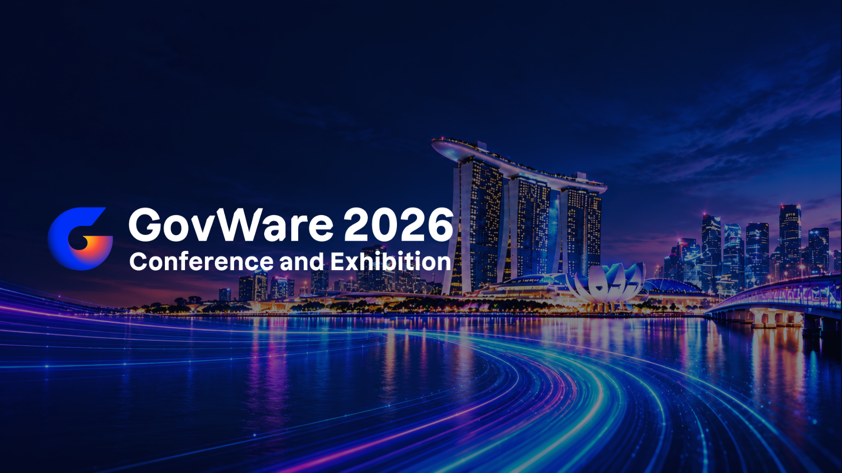 GovWare 2026 Conference and Exhibition artwork featuring Singapore’s Marina Bay skyline